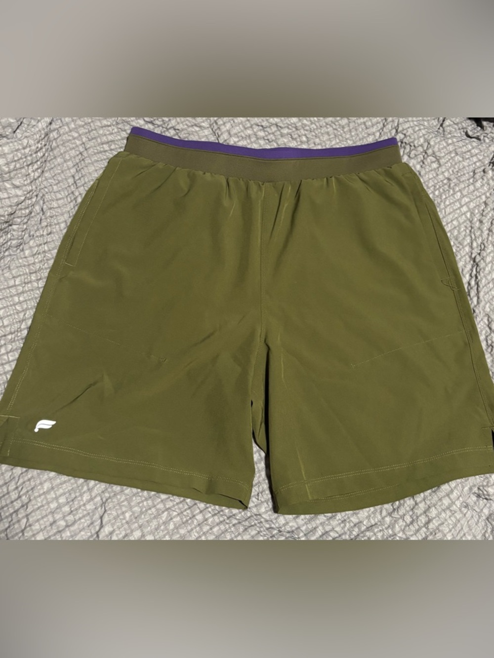 Fabletics Men's Olive Green Athletic Shorts
